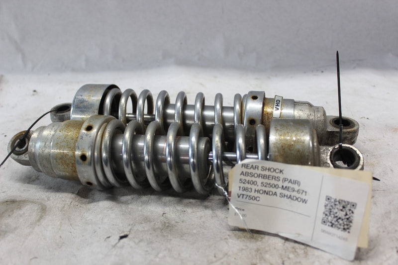 REAR SHOCK ABSORBERS (PAIR) 52400, 52500-ME9-671 1983 HONDA SHADOW VT750C