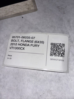 95701-06035-07 BOLT, FLANGE (6X35) 2010 HONDA FURY VT1300CX