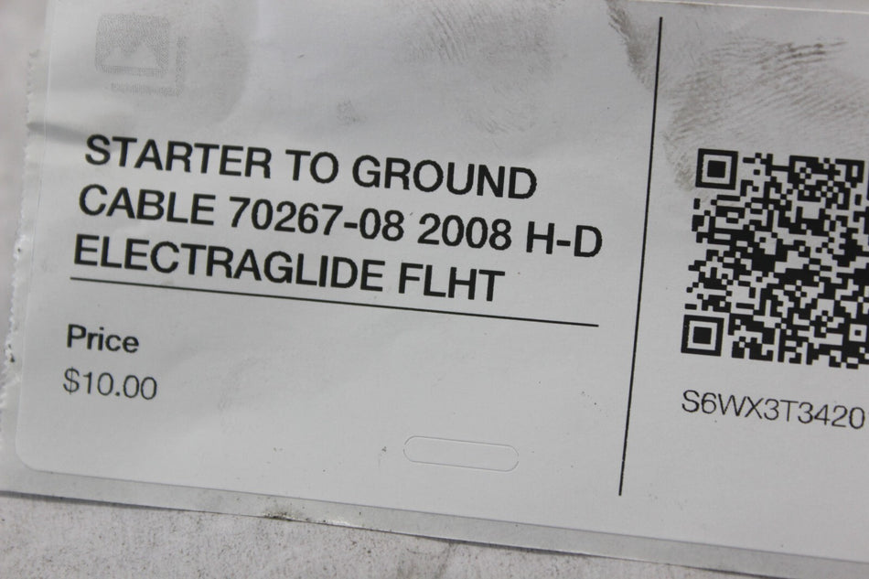 STARTER TO GROUND CABLE 70267-08 2008 H-D ELECTRAGLIDE FLHT