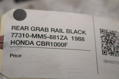 REAR GRAB RAIL BLACK 77310-MM5-881ZA  1988 HONDA CBR1000F