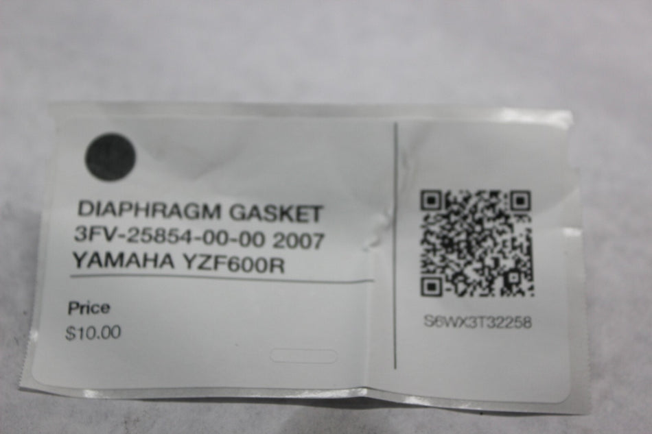 DIAPHRAGM GASKET 3FV-25854-00-00 2007 YAMAHA YZF600R
