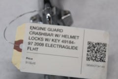 ENGINE GUARD CRASHBAR W/ HELMET LOCKS W/ KEY 49184-97 2008 ELECTRAGLIDE FLHT