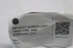 AIR DUCT SCREEN LEFT 14037-1166  2002 KAWASAKI ZX-6