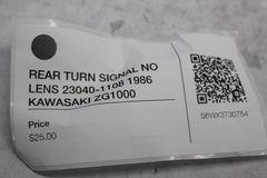 REAR TURN SIGNAL NO LENS 23040-1108 1986 KAWASAKI ZG1000