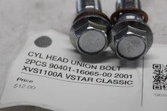 CYL HEAD UNION BOLT 2PCS 90401-16065-00 2001 XVS1100A VSTAR CLASSIC