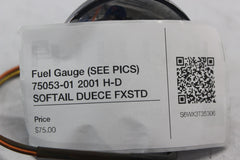 Fuel Gauge (SEE PICS) 75053-01 2001 H-D SOFTAIL DUECE FXSTD