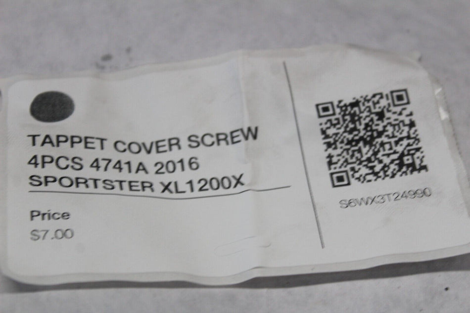 TAPPET COVER SCREW 4PCS 4741A 2016 SPORTSTER XL1200X