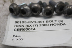 90105-KV3-851 BOLT (6) DISK (6X17) 2000 HONDA CBR600F4