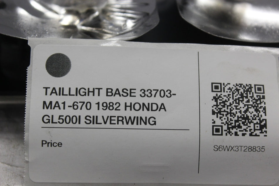 TAILLIGHT BASE 33703-MA1-670 1982 HONDA GL500I SILVERWING