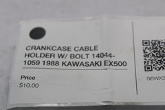 CRANKCASE CABLE HOLDER W/ BOLT 14044-1059 1988 KAWASAKI EX500