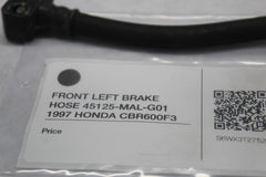 FRONT LEFT BRAKE HOSE 45125-MAL-G01  1997 HONDA CBR600F3