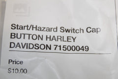 Start/Hazard Switch Cap BUTTON HARLEY DAVIDSON 71500049