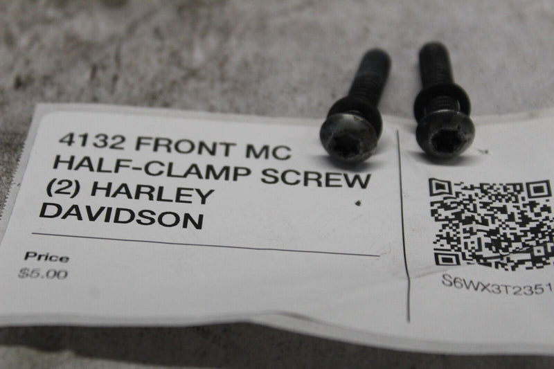 4132 FRONT MC HALF-CLAMP SCREW (2) HARLEY DAVIDSON