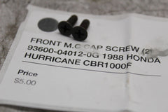 FRONT M.C CAP SCREW (2) 93600-04012-0G 1988 HONDA HURRICANE CBR1000F