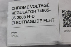 CHROME VOLTAGE REGULATOR 74505-06 2008 H-D ELECTRAGLIDE FLHT