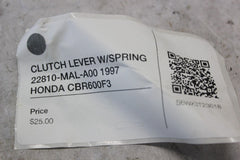 CLUTCH LEVER W/SPRING 22810-MAL-A00 1997 HONDA CBR600F3