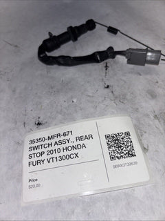 35350-MFR-671 SWITCH ASSY., REAR STOP 2010 HONDA FURY VT1300CX