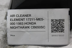 AIR CLEANER ELEMENT 17211-ME5-000 1983 HONDA NIGHTHAWK CB650SC