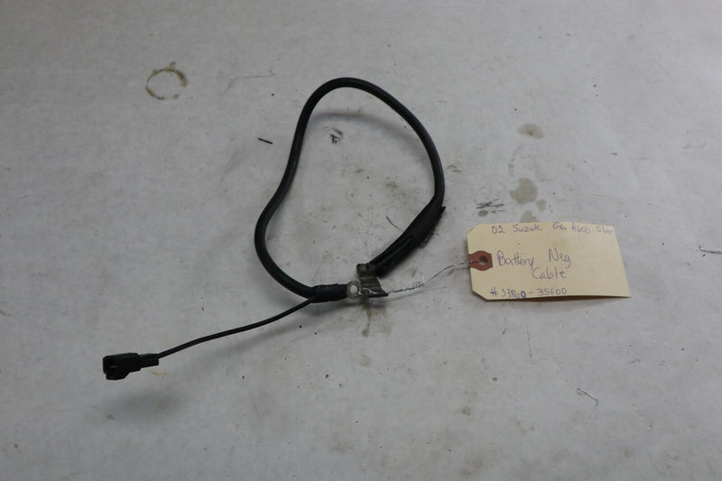 OEM Suzuki Motorcycle Battery Negative Cable 2002 GSXR600 Silver 33860-35F00