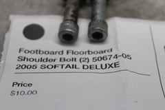 Footboard Floorboard Shoulder Bolt (2) 50674-05 2005 SOFTAIL DELUXE FLSTNI