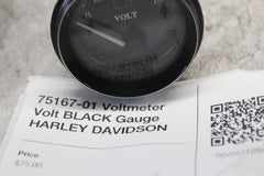 75167-01 Voltmeter Volt BLACK Gauge HARLEY DAVIDSON