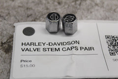 HARLEY-DAVIDSON VALVE STEM CAPS PAIR