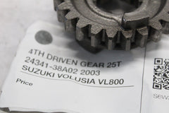 4TH DRIVEN GEAR 25T 24341-38A02 2003 SUZUKI VOLUSIA VL800