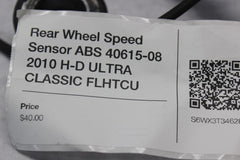 Rear Wheel Speed Sensor ABS 40615-08 2010 H-D ULTRA CLASSIC FLHTCU