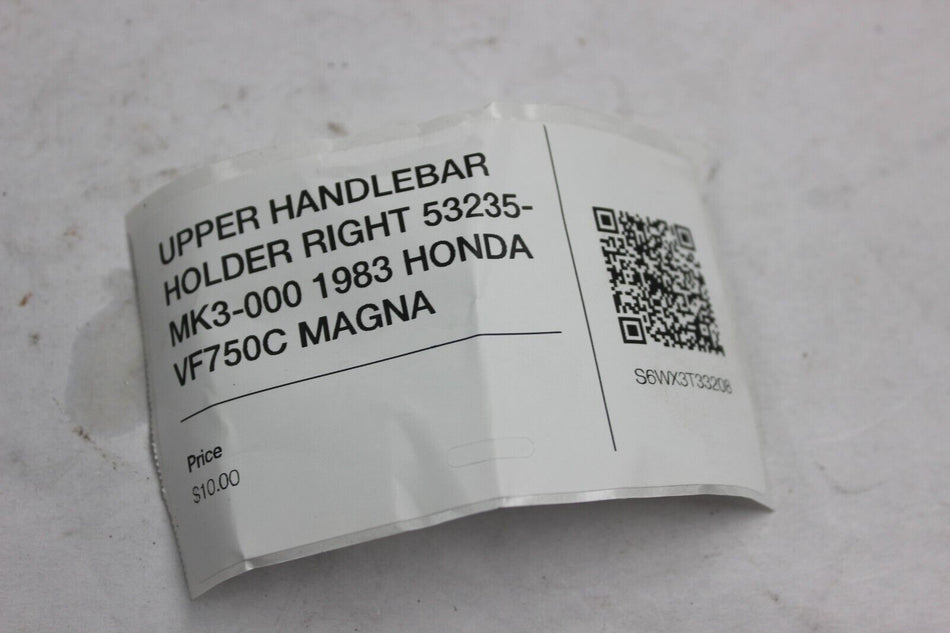 UPPER HANDLEBAR HOLDER RIGHT 53235-MK3-000 1983 HONDA VF750C MAGNA