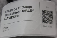 67689-04 4” Gauge Backclamp HARLEY DAVIDSON