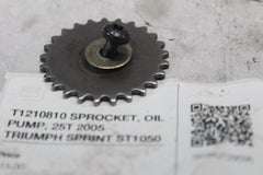 T1210810 SPROCKET, OIL PUMP, 25T 2005 TRIUMPH SPRINT ST1050