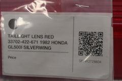 TAILLIGHT LENS RED 33702-422-671 1982 HONDA GL500I SILVERWING