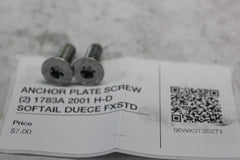 ANCHOR PLATE SCREW (2) 1783A 2001 H-D SOFTAIL DUECE FXSTD