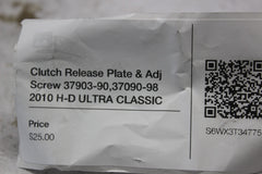 Clutch Release Plate & Adj Screw 37903-90,37090-98 2010 H-D ULTRA CLASSIC FLHTCU