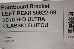 Footboard Bracket LEFT REAR 50622-09 2010 H-D ULTRA CLASSIC FLHTCU