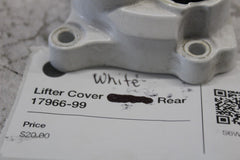Lifter Cover WHITE Rear #17966-99 HARLEY DAVIDSON