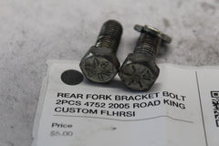 REAR FORK BRACKET BOLT 2PCS 4752 2005 ROAD KING CUSTOM FLHRSI