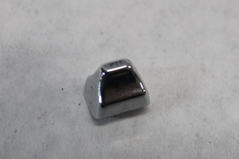 CHROME PTT SQ Switch Cap BUTTON HARLEY DAVIDSON