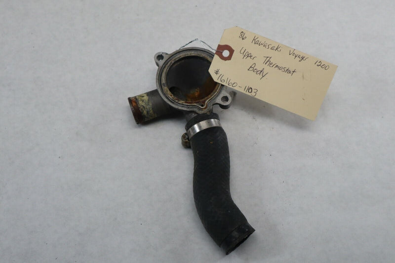 OEM Kawasaki Motorcycle Upper Thermostat Body 1986 Voyager 1200 Red 16160-1103