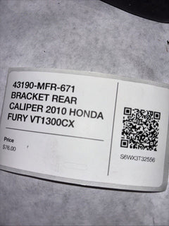 43190-MFR-671 BRACKET REAR CALIPER 2010 HONDA FURY VT1300CX