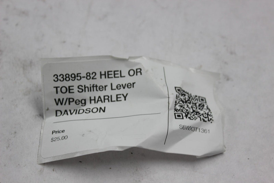 33895-82 HEEL OR TOE Shifter Lever W/Peg HARLEY DAVIDSON