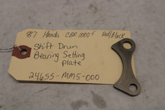 Shift Drum Bearing Setting Plate 24655-MM5-000 1987 Honda CBR1000F Hurricane