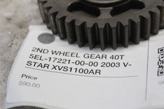 2ND WHEEL GEAR 40T 5EL-17221-00-00 2003 V-STAR XVS1100AR