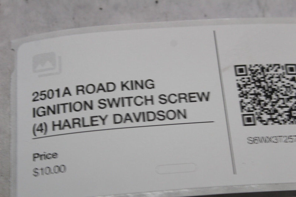 2501A ROAD KING IGNITION SWITCH SCREW (4) HARLEY DAVIDSON