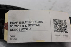 REAR BELT 135T 40307-00 2001 H-D SOFTAIL DUECE FXSTD