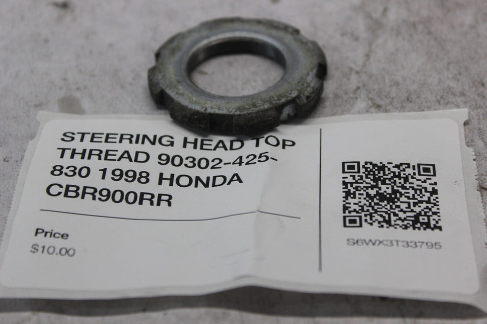 STEERING HEAD TOP THREAD 90302-425-830 1998 HONDA CBR900RR