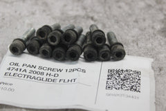 OIL PAN SCREW 12PCS 4741A 2008 H-D ELECTRAGLIDE FLHT