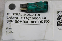 NEUTRAL INDICATOR LAMP (GREEN) 710000063 2004 BOMBARDIER DS 650