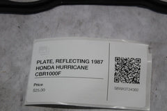 PLATE, REFLECTING 1987 HONDA HURRICANE CBR1000F 37130-MM5-008