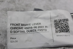 FRONT BRAKE LEVER CHROME 45016-96 2001 H-D SOFTAIL DUECE FXSTD